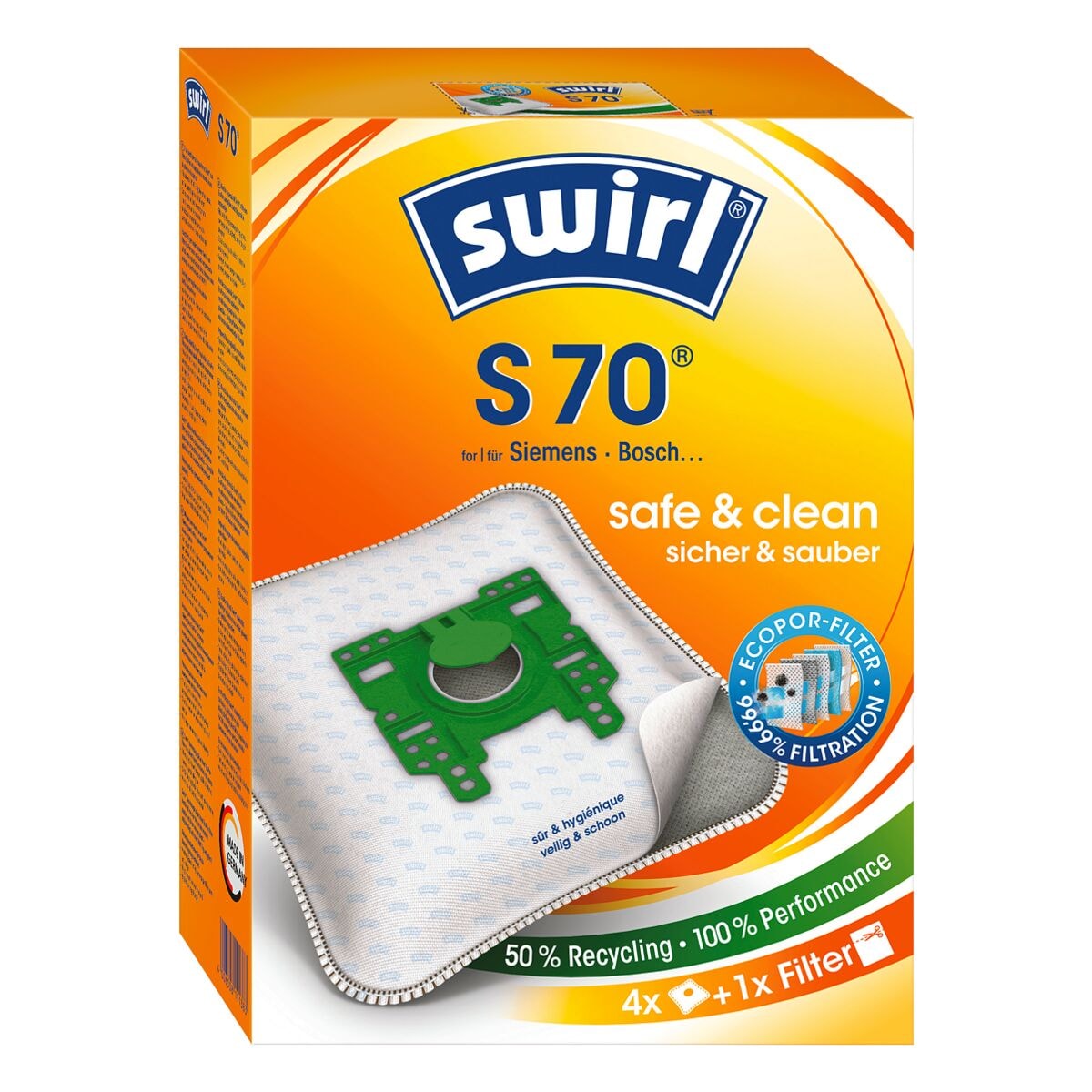 Swirl Staubfilterbeutel »S70 EcoPor®«