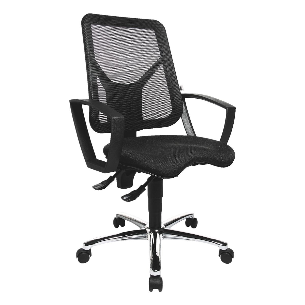 Bürostuhl OTTO Office Budget mit Armlehnen, Rückenlehne: 45 cm, verchromtes Fußkreuz