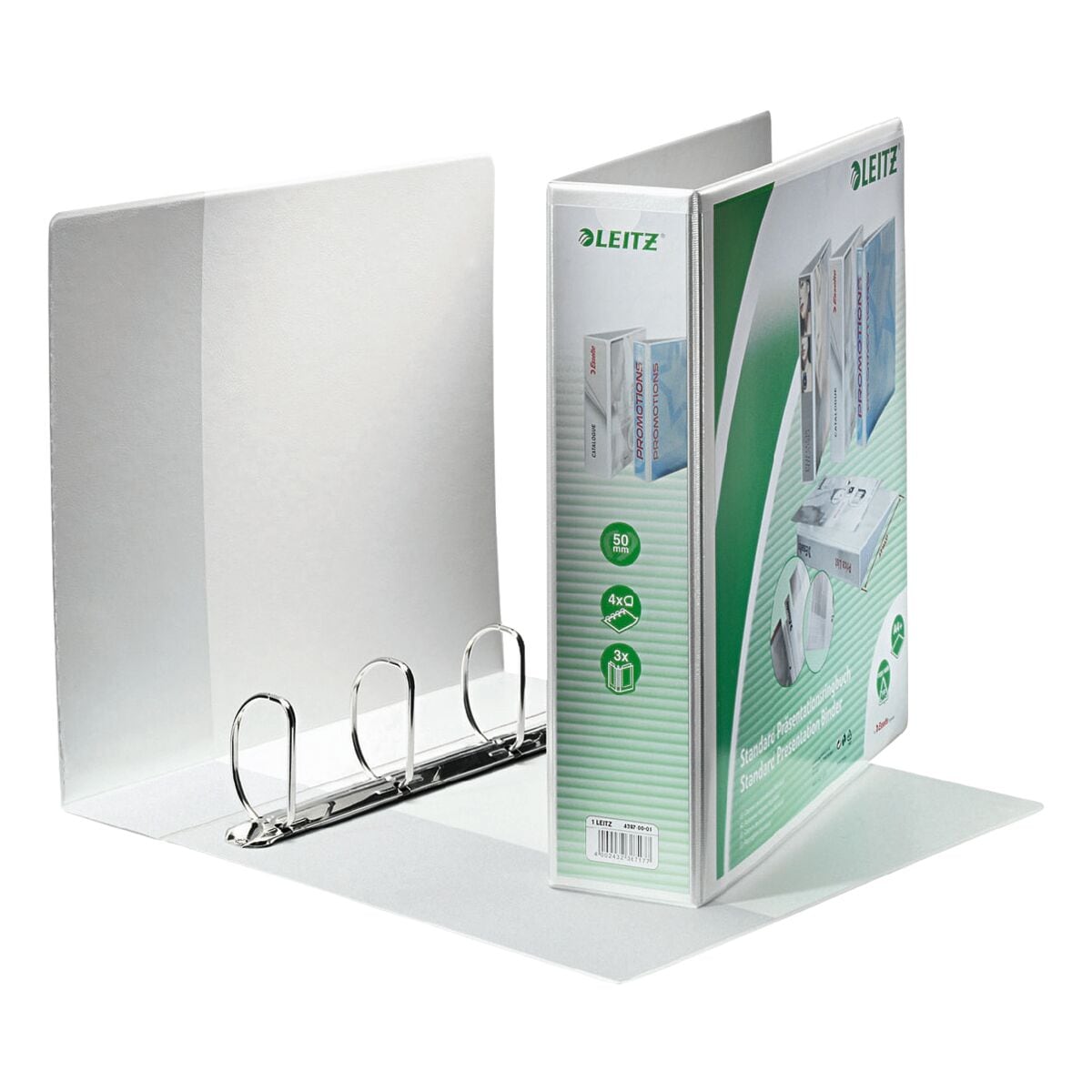 Leitz Präsentationsringbuch »4287« 4 Ringe, A4 Maxi, Rückenbreite 77 mm