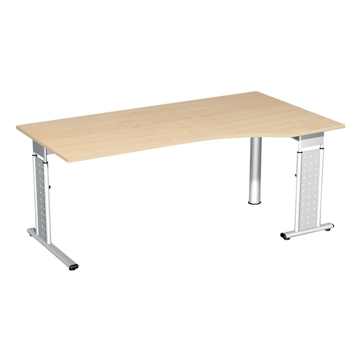 Geramöbel Freiformtisch »New York« 180 cm, C-Fuß silber