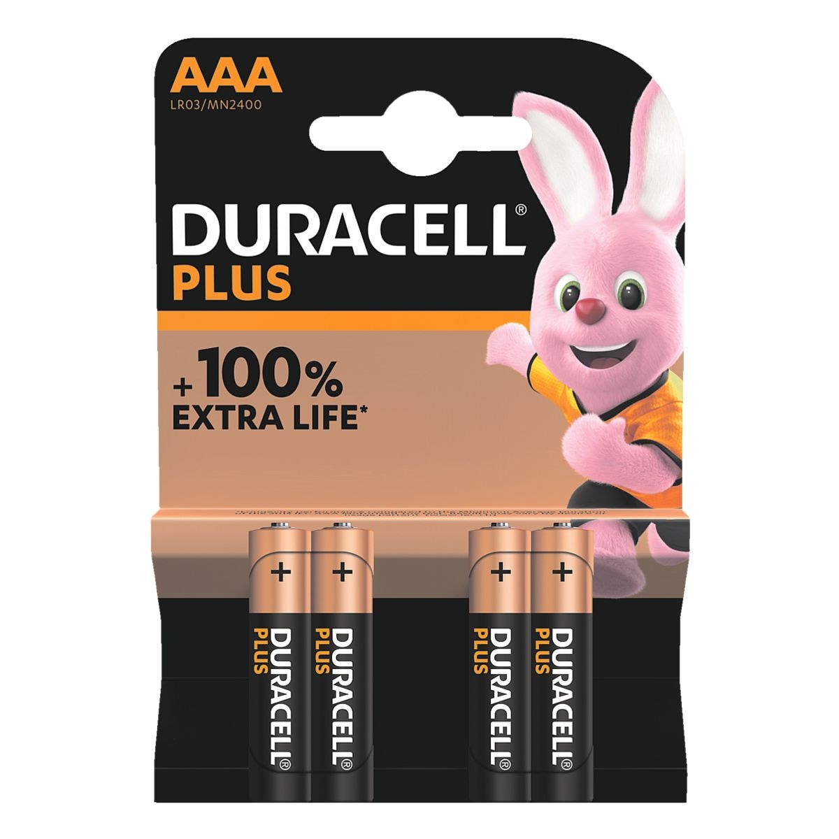 Duracell 4er-Pack Batterien »Plus« Micro / AAA / LR03