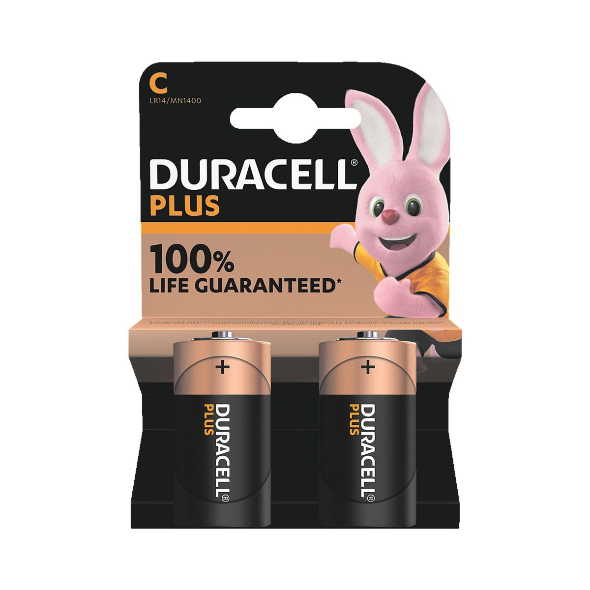 Duracell 2er-Pack Batterien Plus Baby / C / LR14