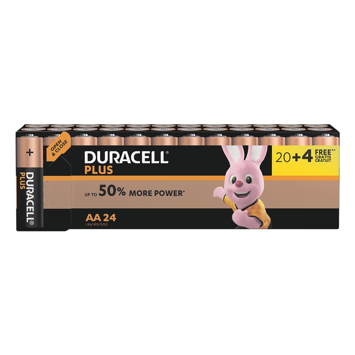 Duracell 24er-Pack Batterien »Plus« Mignon / AA / LR06