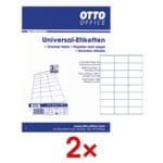 OTTO Office 2x 2400er-Pack Universal Klebeetiketten