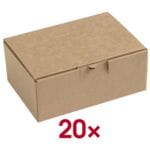 Mehrzweckkartons mit Klappdeckel 19,0/13,1/7,6 cm - 20 St�ck