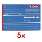 5x Formularbuch (A6 quer) »Fahrtenbuch«