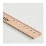 Holzlineal mit Metallkante 17 cm