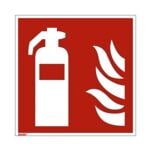 Sicherheitskennzeichen Feuerlscher [F001] nachleuchtend 15 x 0,01 x 15 cm