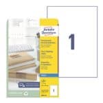 Avery Zweckform Transparente Versand-Etiketten J8567-25 DIN A4 Inkjet
