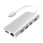 USB-C Multimedia Adapter silberfarben