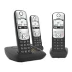 Schnurloses Telefon mit Anrufbeantworter »A690A Trio« schwarz