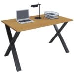 Schreibtisch »Lona« 140/80 cm X-Fuß-Gestell schwarz