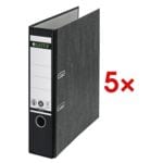 LEITZ Ordner A4 1080 breit, Wolkenmarmor mit farbigem Rcken