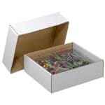 20er-Pack Kartons mit abnehmbarem Deckel Wellpappe 1-wellig 33,8 x 23,8 x 9,2 cm