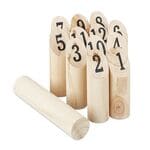 relaxdays Wikingerspiel Kubb Zahlen 13-tlg.