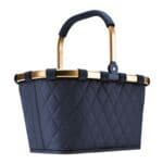 Einkaufskorb carrybag rhombus midnight gold