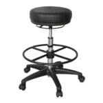 Arbeitshocker �Roland� schwarz Flachsitz