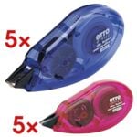 5x OTTO Office Einweg-Korrekturroller Mr. Roller 4,2 mm / 8,5 m inkl. 5x Einweg-Korrekturroller Mrs. Roller