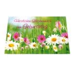 Geburtstagskarte »Herzlichen Glückwunsch zum Geburtstag Blumenwiese«
