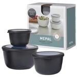 Frischhaltedosen-Set Cirqula hoch Nordic Black 3 Stck