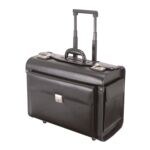 Pilotenkoffer Trolley Silvana aus Leder