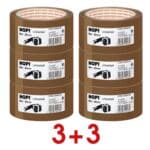 3 + 3 Aktion: 6x Packband »Nopi Universal« 50 mm x 66,00 m braun