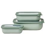 Frischhaltedosen-Set Cirqula rechteckig flach Nordic sage 3 Stck