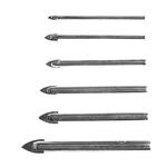 Bohrer-Set Fliesenbohrer, Glasbohrer, Keramikbohrer 3 - 10 mm 6 Stck