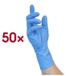 50er-Pack Einmalhandschuhe HIGH RISK NITRILE Gre M