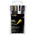 4er-Pack Acrylstifte �POSCA PC-5M Metallic� 1,8 - 2,5 mm