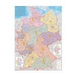 Landkarte �Deutschland Postleitzahlen� 97 x 119 cm