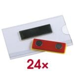 Namensschild magnetisch 75,0/40,0 mm 24 St�ck