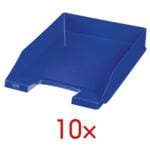 10x OTTO Office Briefablage Economy, C4 Polystyrol, stapelbar bis 20 St�ck