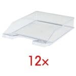 OTTO Office Briefablage Economy transparent, C4 Polystyrol, stapelbar bis 20 Stück