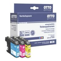 OTTO Office Tintenpatronen-Set ersetzt Brother LC125XLC/M/Y