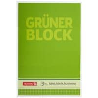 Brunnen Briefblock Der grüne Block, A4, kariert, 50 Blatt