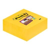 Post-it Super Sticky Haftnotizwürfel Notes 7,6 x 7,6 cm, 270 Blatt gesamt, gelb