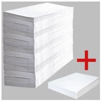 Briefumschläge OTTO Office, DIN lang 80 g/m² ohne Fenster - 1000 Stück inkl. 100 Versandtaschen C4 ohne Fenster 22/-/11