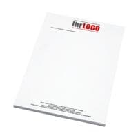 Individualisierbares Briefpapier, Laseroffsetpapier, 1-seitig 4/0-farbig
