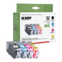 KMP Tintenpatronen-Set ersetzt Canon PGI-520 BK/CLI-521C/M/Y