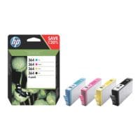 HP Tintenpatronen-Set HP 364 Multipack, schwarz, cyan, magenta, gelb - N9J73AE