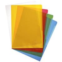 Durable 100er-Pack Sichthüllen A4 farbig genarbt »2337« (5 Farben zu je 20 Stück)