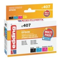 Edding 4er-Pack Tintenpatronen ersetzen Epson T0715
