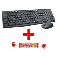 Logitech Kabelloses Desktop-Set MK235 inkl. Fruchtgummi Roulette