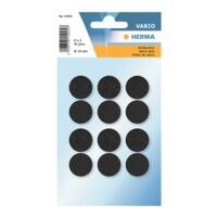 Herma Klettpunkte 19 mm schwarz (6 Paar)