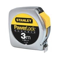 STANLEY Bandmaß »Powerlock« 3 m verchromtes Kunststoffgehäuse