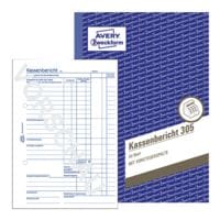 Avery Zweckform AKTION: 5er-Pack Formularbuch »Kassenbericht 305«