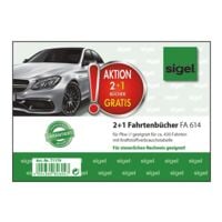 Sigel 3x Fahrtenbuch »FA614« (A6 quer)