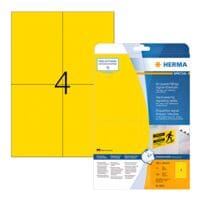 Herma gelbe extrem stark haftende Folien-Etiketten A6 105x148mm No. 8032 100 Stck