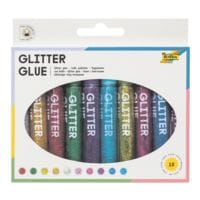 folia 10er-Set Flssigklebe-Stifte Glitter Glue